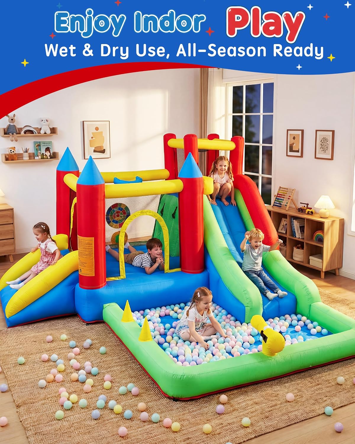 9'u 1 Arada Şişme Zıplama Evi  - Water Slide Inflatable incelemesi ve fiyatı