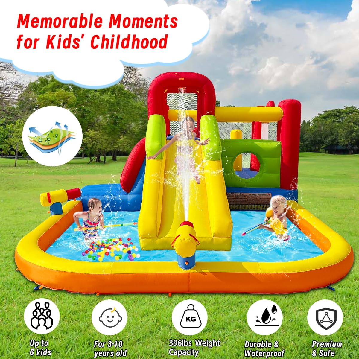 Çocuklar İçin Şişme Su Kaydıra - Water Slide Inflatable incelemesi ve fiyatı