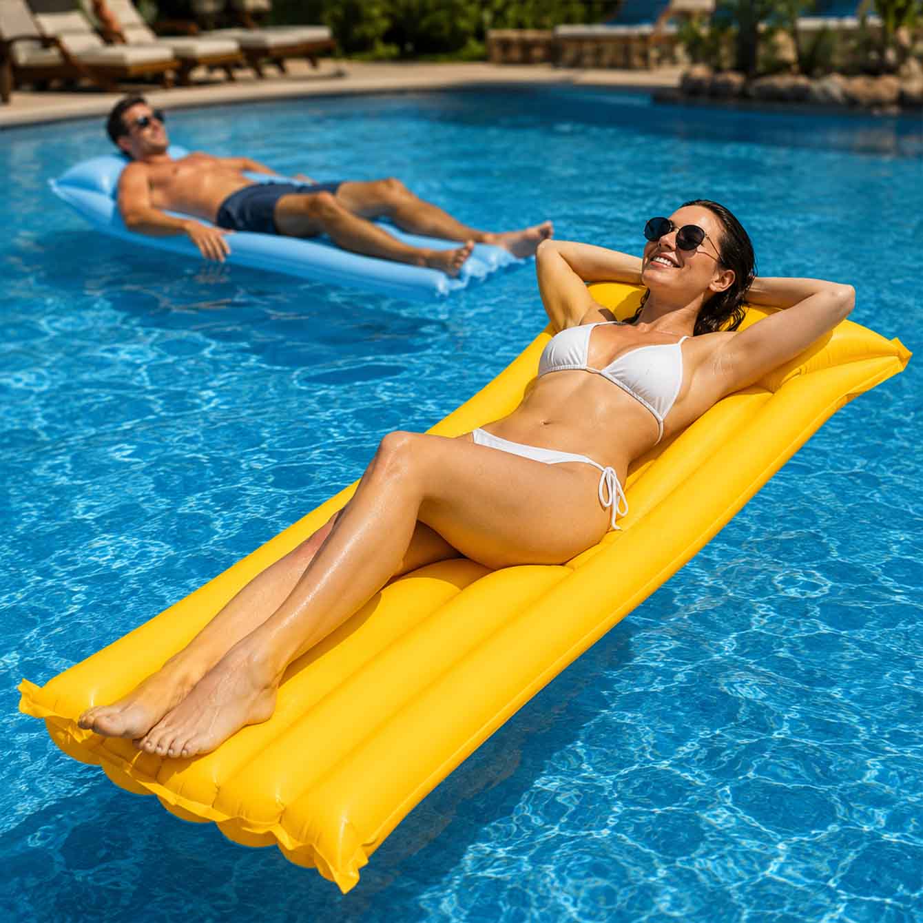 1 adet havuz şamandırası şişme - Pool Lounger Inflatable incelemesi ve fiyatı