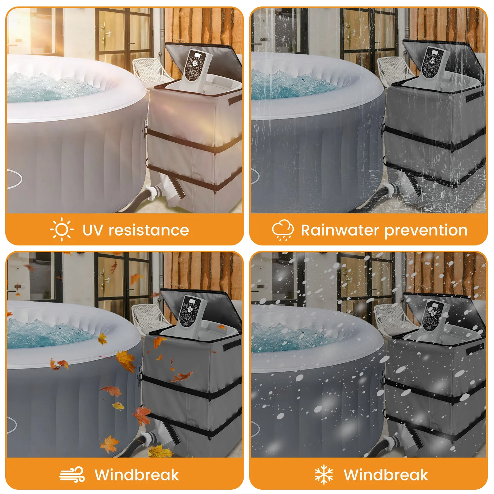 Sıcak Küvet Spa Isıtıcı Pompa  - Pool Cover Waterproof incelemesi ve fiyatı